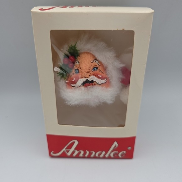 Annalee Other - Vintage Annalee Mobilitee 1983 Santa Head Christmas‎ Ornament NIB